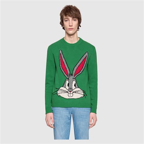 Shop the new Gucci Bugs Bunny Wool Knit Sweater 